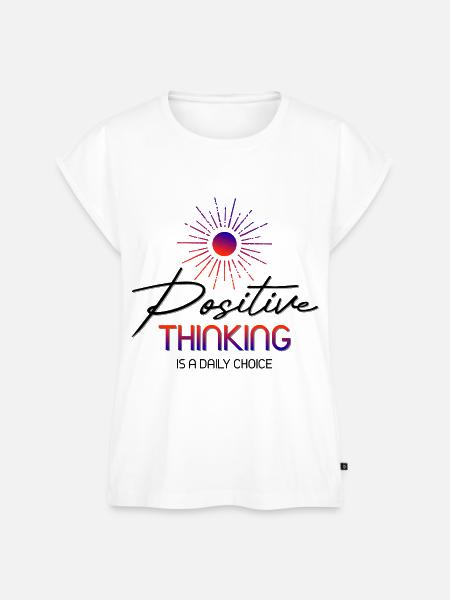 Positive_Thinking - Frauen Premium Bio Top - Weiß