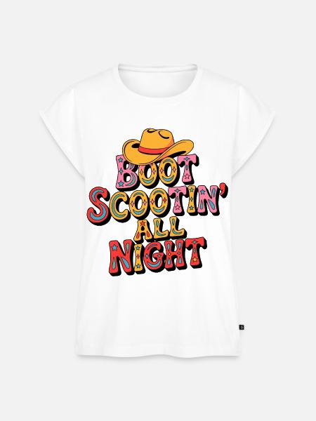 Western Line Dance - Frauen Premium Bio Top - Weiß