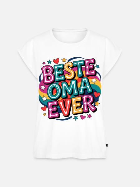 Beste Oma Ever - Frauen Premium Bio Top - Weiß