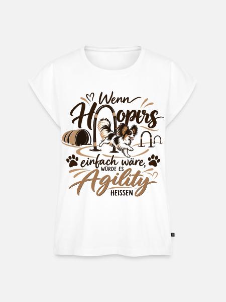HoopersAgility - Frauen Premium Bio Top - Weiß