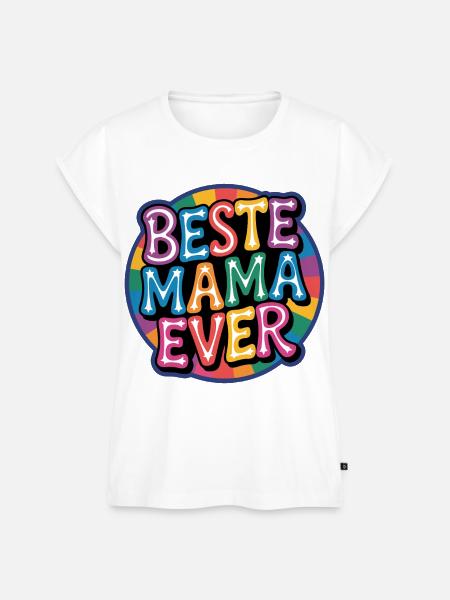 Beste Mama Ever - Frauen Premium Bio Top - Weiß