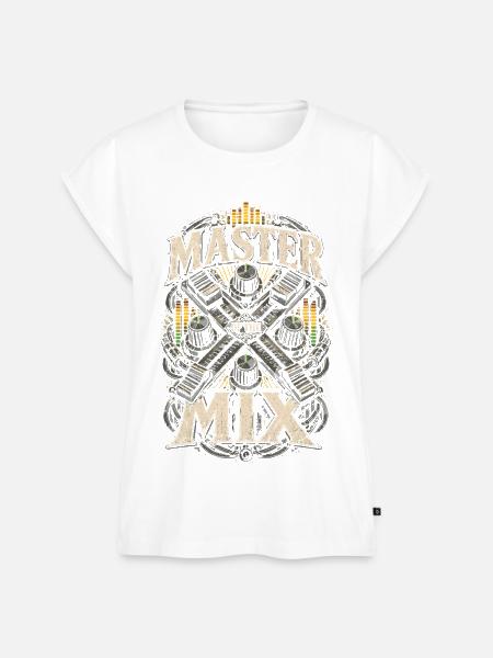 Tontechniker Tontechnik Master Of The Mix - Frauen Premium Bio Top - Weiß