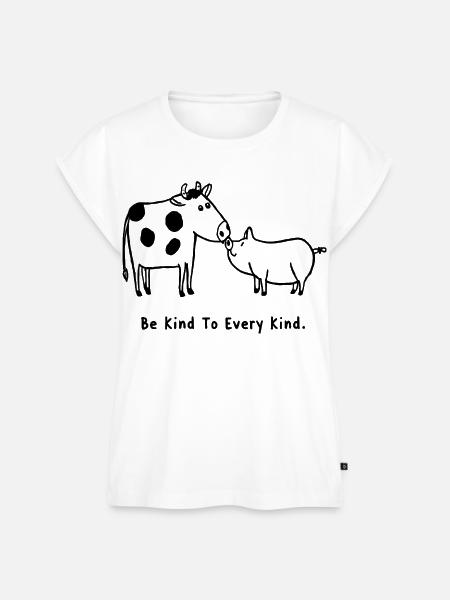 Be Kind To Every Kind - Frauen Premium Bio Top - Weiß