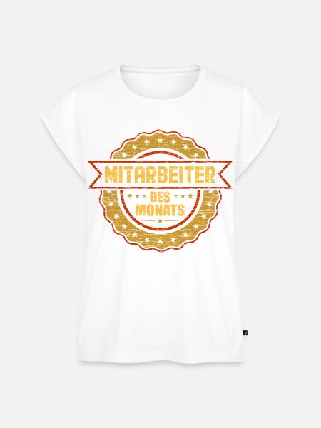 Mitarbeiter des Monats Arbeitskollege Geschenk - Frauen Premium Bio Top - Weiß