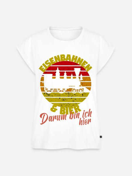 Modeleisenbahner Modeleisenbahn Modellzug Bier - Frauen Premium Bio Top - Weiß