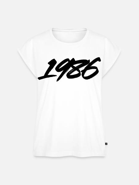 Graffiti-Pinsel von 1986 - Frauen Premium Bio Top - Weiß