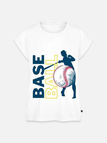 Baseball - Frauen Premium Bio Top - Weiß