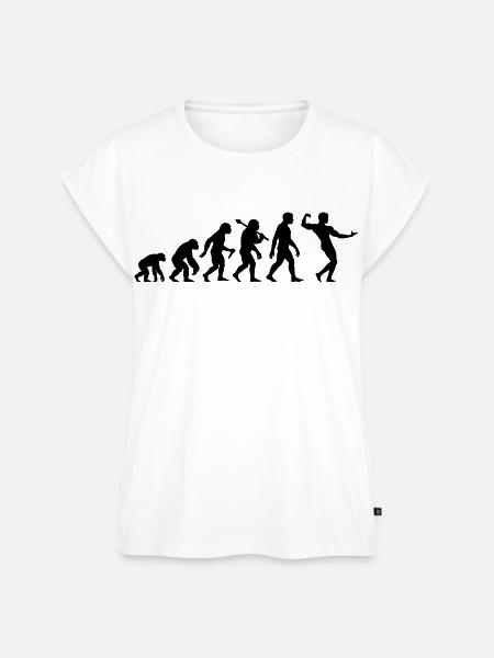 Bodybuilding Evolution Bodybuilder Muskelsport - Frauen Premium Bio Top - Weiß