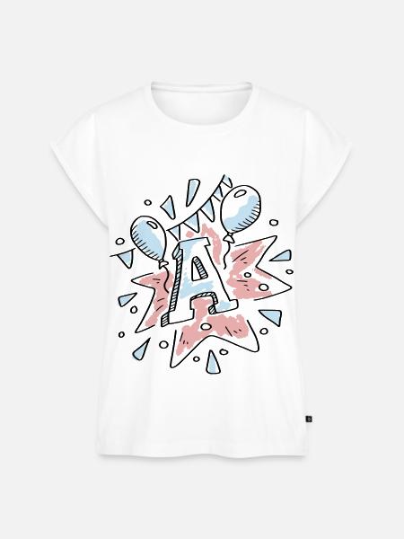 Buchstabe A Partei - Frauen Premium Bio Top - Weiß