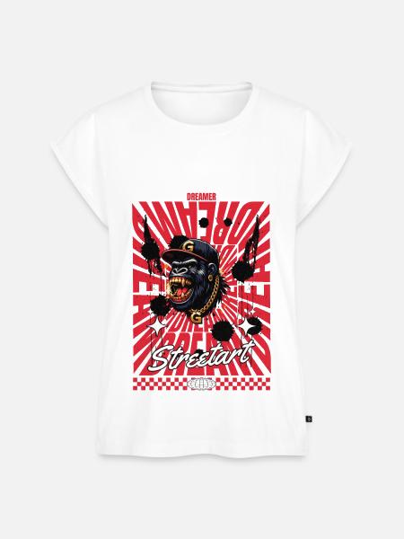 Streetart - Frauen Premium Bio Top - Weiß