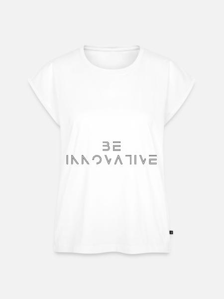 BE INNOVATIVE - Frauen Premium Bio Top - Weiß