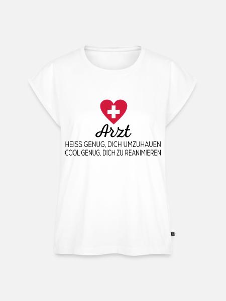 Arzt - Frauen Premium Bio Top - Weiß
