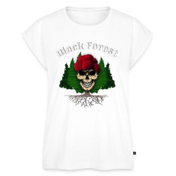 Black forest Tobera Style - Frauen Premium Bio Top - Weiß - Vorne - AI Model Female 172 light (172cm)