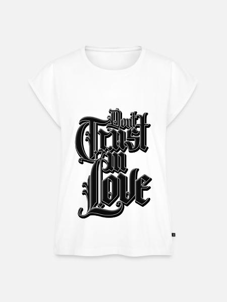 Dont Trust - Frauen Premium Bio Top - Weiß