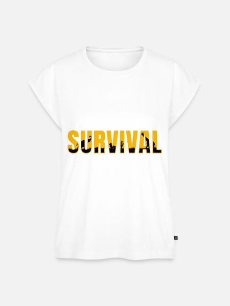 Survival Expert - Frauen Premium Bio Top - Weiß