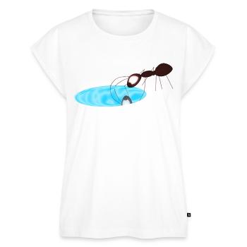 Ant - Women’s Premium Organic Top - white - Front - AI Model Female 172 light (172cm)