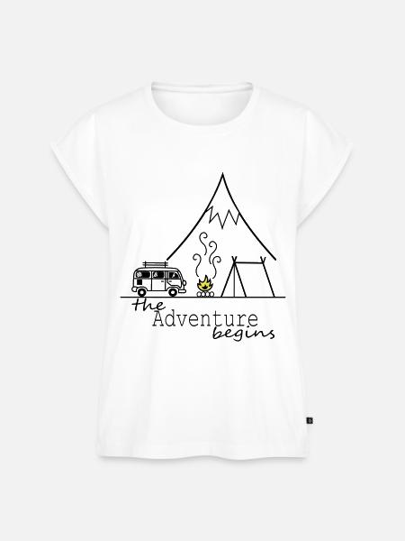 The Adventure begins - Frauen Premium Bio Top - Weiß
