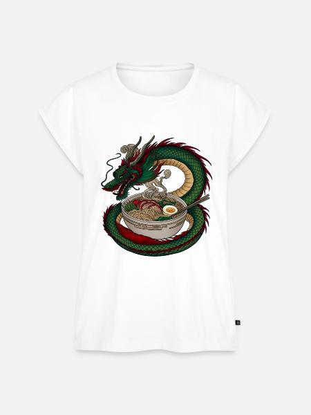 Ich liebe Ramen Suppe - Frauen Premium Bio Top - Weiß