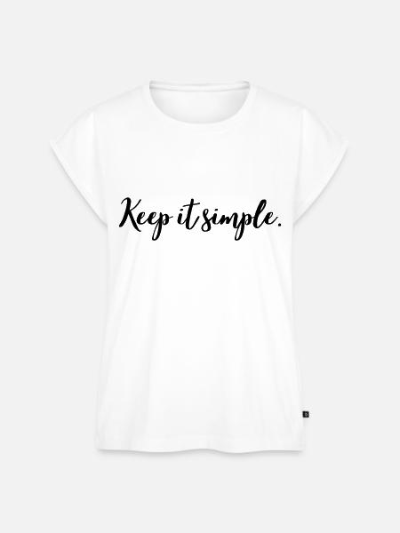 Keep it simple - Frauen Premium Bio Top - Weiß