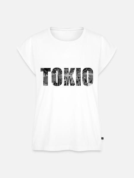 TOKIO - Frauen Premium Bio Top - Weiß