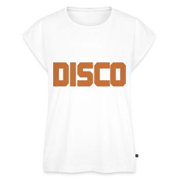 DISCO - Frauen Premium Bio Top - Weiß - Vorne - AI Model Female 172 light (172cm)