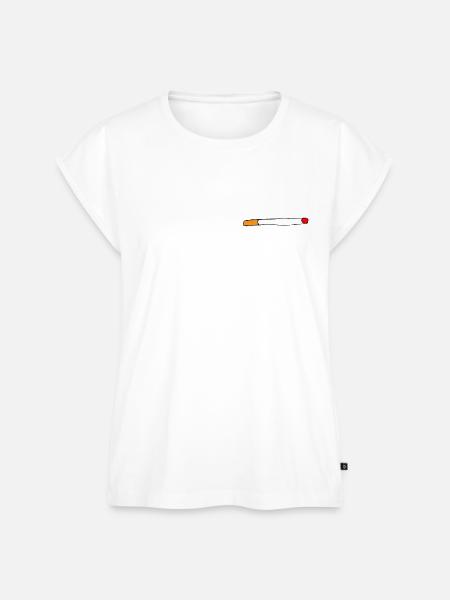 Zigarette - Frauen Premium Bio Top - Weiß