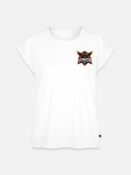 Nur Red Eagle-Logo - Frauen Premium Bio Top - Weiß