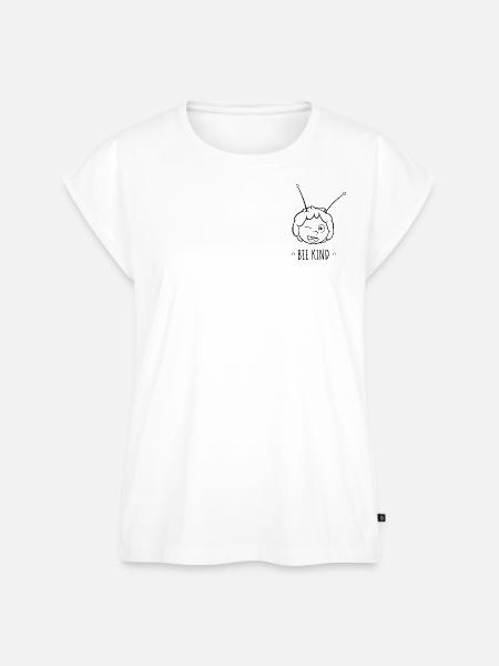 Biene Maja Bee Kind Spruch - Frauen Premium Bio Top - Weiß