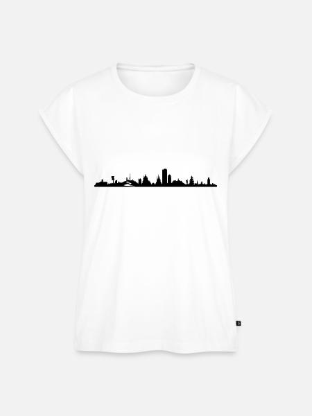Skyline - Thüringen - Frauen Premium Bio Top - Weiß