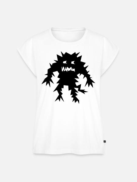 Monster - Frauen Premium Bio Top - Weiß