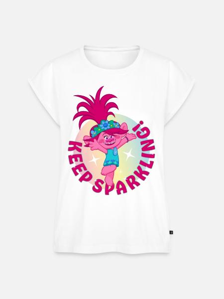 Trolls Poppy Keep Sparkling - Frauen Premium Bio Top - Weiß