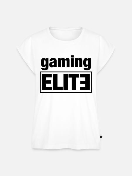 gaming elite - Frauen Premium Bio Top - Weiß