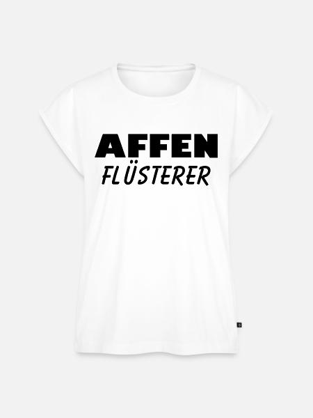 affen flüsterer - Frauen Premium Bio Top - Weiß