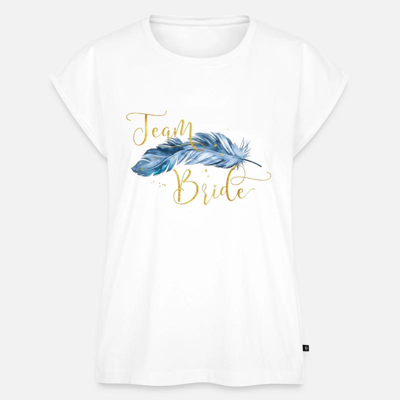 Spring Boho Team Bride 2 - Women’s Premium Organic Top - white