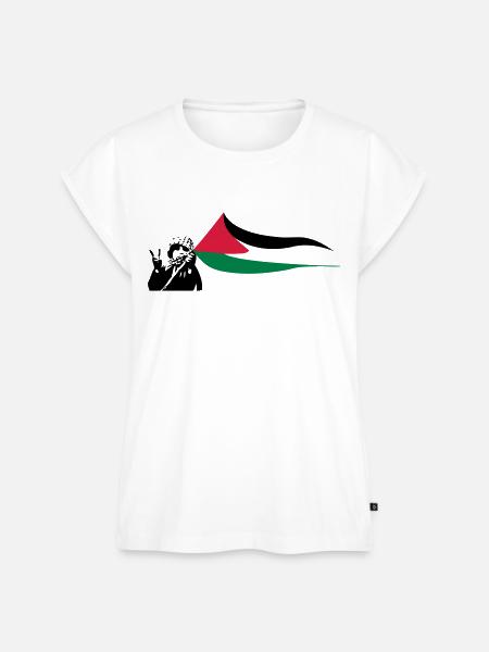 Free Palestine - Frauen Premium Bio Top - Weiß
