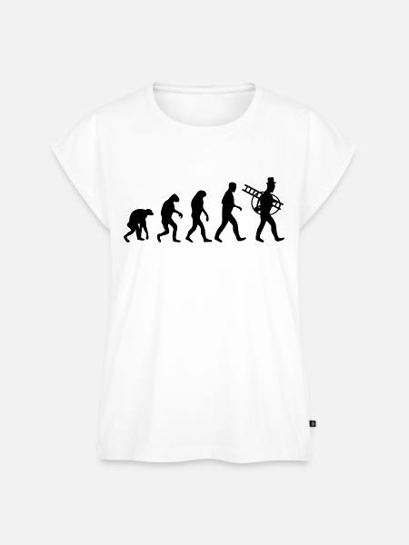 schornsteinfeger evolution - Frauen Premium Bio Top - Weiß