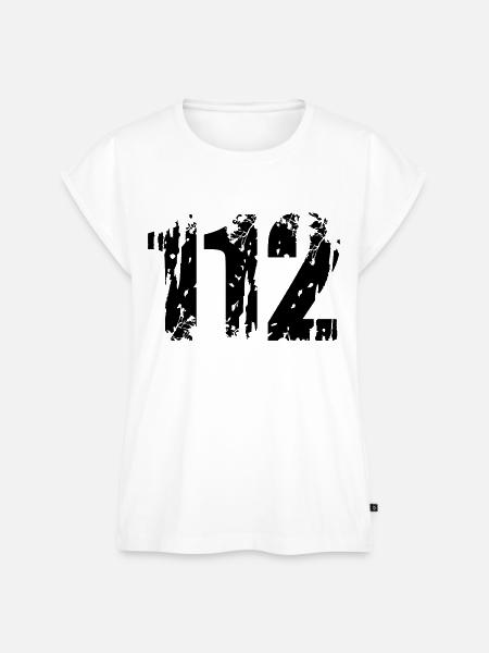 112 Alt - Frauen Premium Bio Top - Weiß