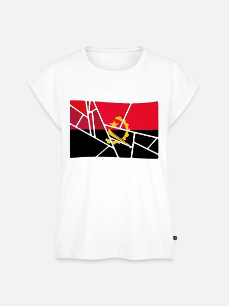 Angola - Frauen Premium Bio Top - Weiß
