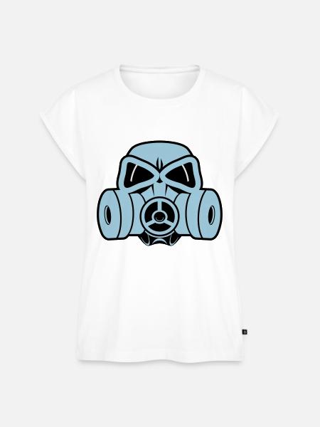 Gasmaske - Frauen Premium Bio Top - Weiß