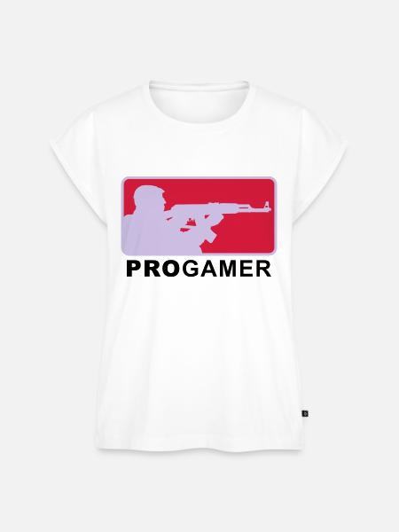 progamer_2011_4_3c - Frauen Premium Bio Top - Weiß