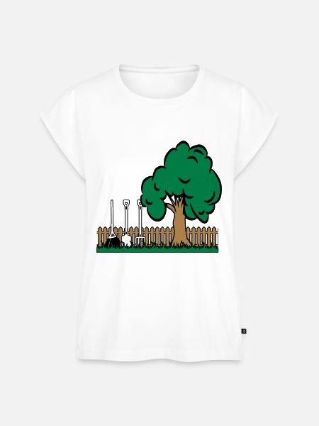 Garten baum gartenwerkzeuge - Frauen Premium Bio Top - Weiß