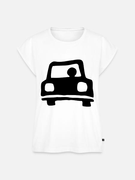auto - Frauen Premium Bio Top - Weiß