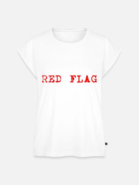 RED FLAG - Frauen Premium Bio Top - Weiß