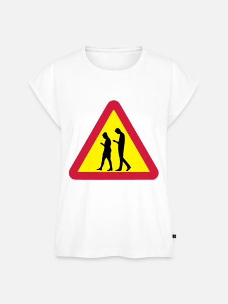 Smombie - Frauen Premium Bio Top - Weiß