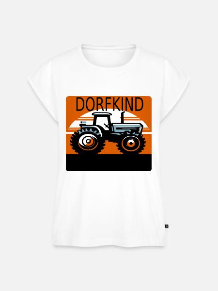 Dorfkind - Frauen Premium Bio Top - Weiß