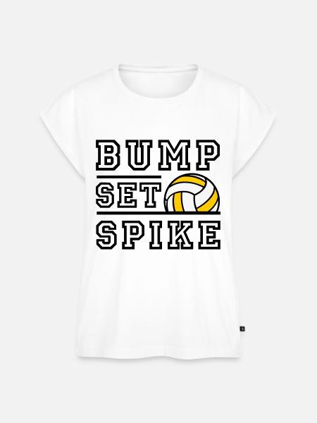 Bump Set Spike - Farbwechsel möglich - Frauen Premium Bio Top - Weiß