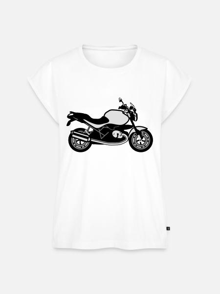 motorrad Roadster - Frauen Premium Bio Top - Weiß