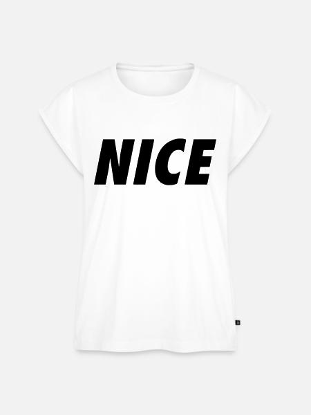 Nice - Frauen Premium Bio Top - Weiß