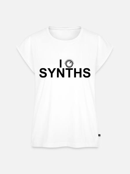 I Like Synths - Frauen Premium Bio Top - Weiß