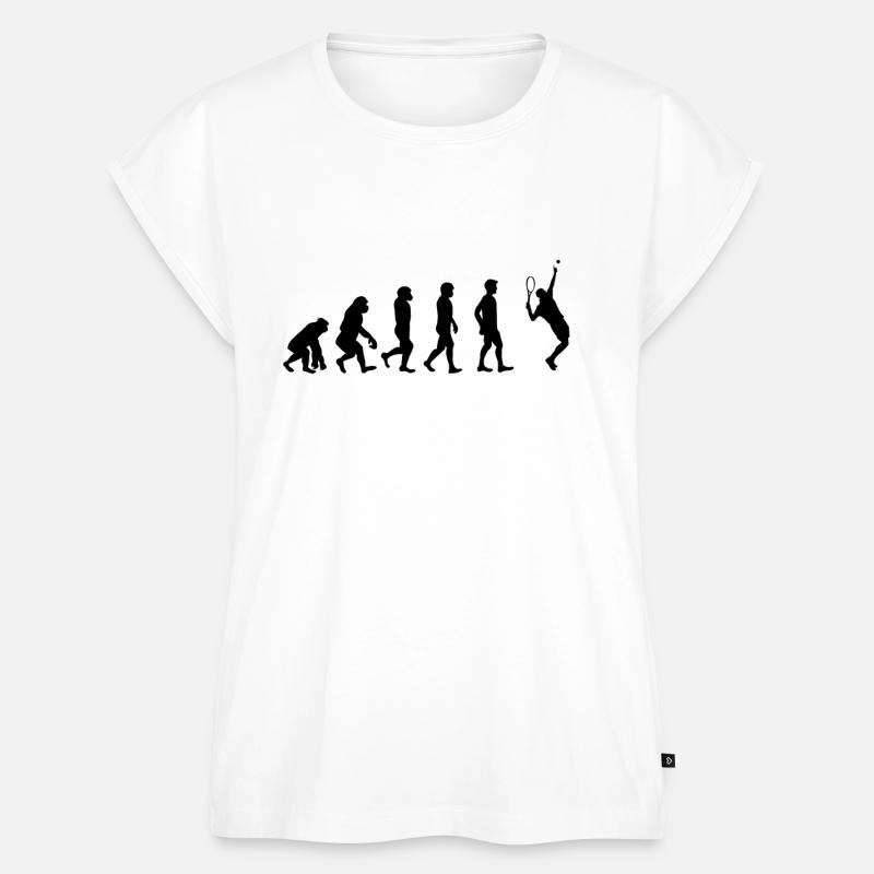 Evolution Tennis - Women’s Premium Organic Top - white